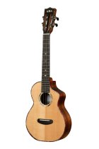 Contour Deluxe All Solid Gloss Spruce Rosewood Tenor Ukulele w/ Cutaway and Bag